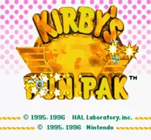 jeu Kirby's fun pak